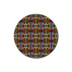 Abstract-r-3 Rubber Coaster (round)  by ArtworkByPatrick