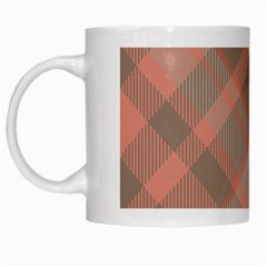 Tartan Scotland Seamless Plaid Pattern Vintage Check Color Square Geometric Texture White Mugs by Wegoenart