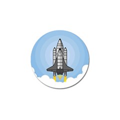 Rocket Shuttle Spaceship Science Golf Ball Marker (4 Pack) by Wegoenart