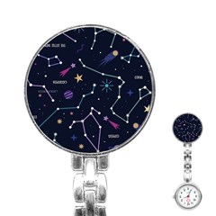 Space Wallpapers Stainless Steel Nurses Watch by Nexatart