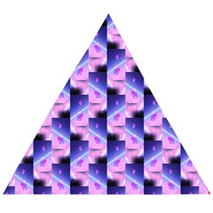 Digital Waves Wooden Puzzle Triangle by Sparkle