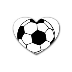 Soccer Lovers Gift Heart Coaster (4 Pack)  by ChezDeesTees