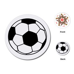Soccer Lovers Gift Playing Cards Single Design (round) by ChezDeesTees