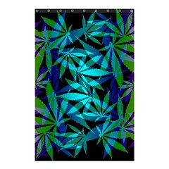 420 Ganja Pattern, Weed Leafs, Marihujana In Colors Shower Curtain 48  X 72  (small)  by Casemiro