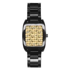 Inka Cultur Animal - Animals And Occult Religion Stainless Steel Barrel Watch by DinzDas