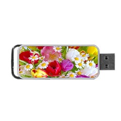 Beautiful Floral Portable Usb Flash (two Sides) by Sparkle