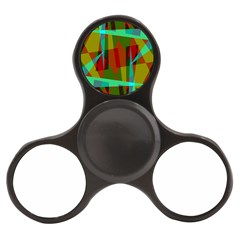 Rainbow Colors Palette Mix, Abstract Triangles, Asymmetric Pattern Finger Spinner by Casemiro