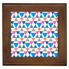 Multicolor Triangle Framed Tile by tmsartbazaar