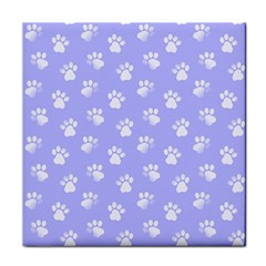 Animal Cat Dog Paw Prints Pattern Face Towel by SpinnyChairDesigns