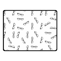 Geek Glasses With Eyes Double Sided Fleece Blanket (small)  by SpinnyChairDesigns