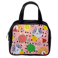 Cats And Fruits  Classic Handbag (one Side) by Sobalvarro