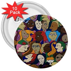 Sisters2020 3  Buttons (10 Pack)  by Kritter