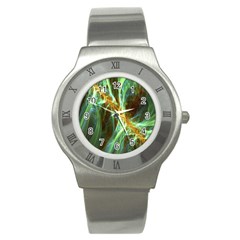 Abstract Illusion Stainless Steel Watch by Sparkle