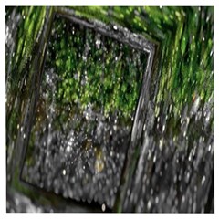 Green Glitter Squre Wooden Puzzle Square by Sparkle