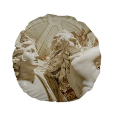 Apollo And Daphne Bernini Masterpiece, Italy Standard 15  Premium Flano Round Cushions by dflcprintsclothing