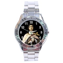 Virgin Mary Sculpture Dark Scene Stainless Steel Analogue Watch by dflcprintsclothing