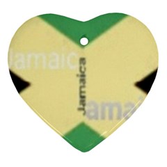 Jamaica, Jamaica  Heart Ornament (two Sides) by Janetaudreywilson