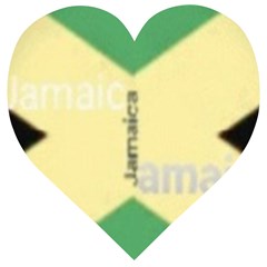 Jamaica, Jamaica  Wooden Puzzle Heart by Janetaudreywilson