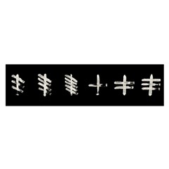 Ogham Rune Set Complete Inverted Satin Scarf (oblong) by WetdryvacsLair