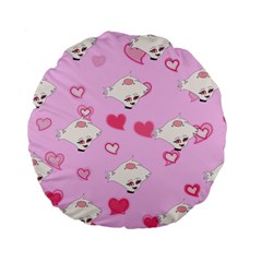 Chibi!angel Standard 15  Premium Flano Round Cushions by murosakiiro