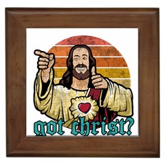 Got Christ? Framed Tile by Valentinaart