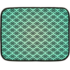 Pattern Texture Geometric Pattern Green Double Sided Fleece Blanket (mini)  by Dutashop