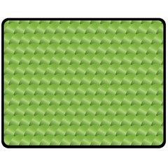 Green Pattern Ornate Background Fleece Blanket (medium)  by Dutashop