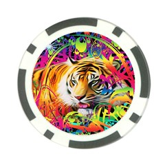 Tiger In The Jungle Poker Chip Card Guard (10 Pack) by icarusismartdesigns