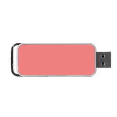 Color Light Coral Portable Usb Flash (one Side) by Kultjers