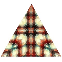 Royal Plaid  Wooden Puzzle Triangle by LW41021