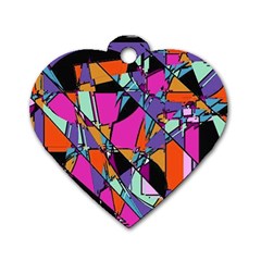 Abstract Dog Tag Heart (two Sides) by LW41021