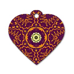 Tropical Twist Dog Tag Heart (two Sides) by LW323