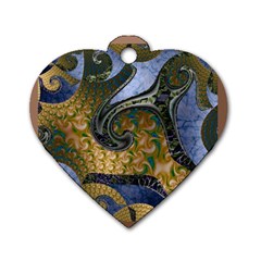 Ancient Seas Dog Tag Heart (one Side) by LW323