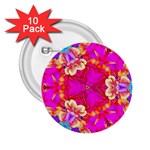 Pink Beauty 2.25  Buttons (10 pack)  Front