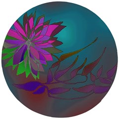 Evening Bloom Wooden Puzzle Round by LW323