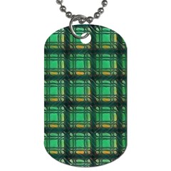 Green Clover Dog Tag (one Side) by LW323