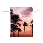 Palm Trees Lightweight Drawstring Pouch (S) Front