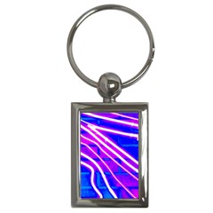 Pop Art Neon Wall Key Chain (rectangle) by essentialimage365