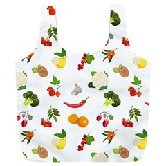 Fruits, Vegetables And Berries Full Print Recycle Bag (xxl) by SychEva
