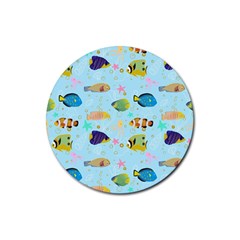 Underwater World Rubber Coaster (round)  by SychEva