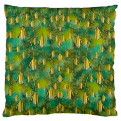 Love To The Flowers And Colors In A Beautiful Habitat Standard Flano Cushion Case (two Sides) by pepitasart