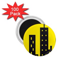 Skyline-city-building-sunset 1 75  Magnets (100 Pack)  by Sudhe