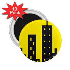 Skyline-city-building-sunset 2 25  Magnets (10 Pack)  by Sudhe