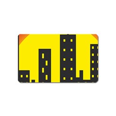 Skyline-city-building-sunset Magnet (name Card) by Sudhe