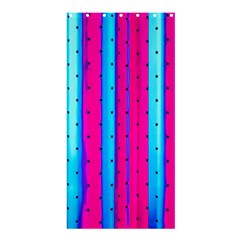 Warped Stripy Dots Shower Curtain 36  X 72  (stall)  by essentialimage365