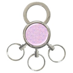 Multicolored Circles On A Pink Background 3-ring Key Chain by SychEva