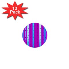 Warped Stripy Dots 1  Mini Buttons (10 Pack)  by essentialimage365