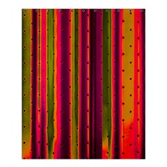 Warped Stripy Dots Shower Curtain 60  X 72  (medium)  by essentialimage365