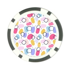 Abstract Multicolored Shapes Poker Chip Card Guard (10 Pack) by SychEva