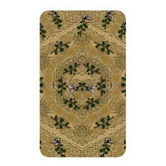 Wood Art With Beautiful Flowers And Leaves Mandala Memory Card Reader (rectangular) by pepitasart